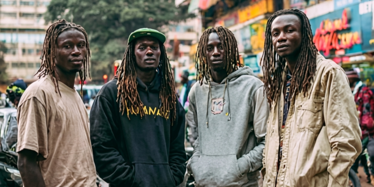 An AI generated photo of youths wearing dreadlocks. PHOTO/ CHATGPT