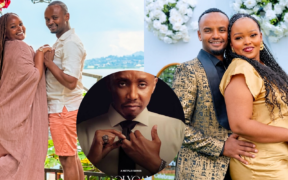 A photo collage of Kabi WaJesus and Milly WaJesus and an insert of The Polygamist Character Jonasi. PHOTO/ Milly WaJesus/ Sue IG