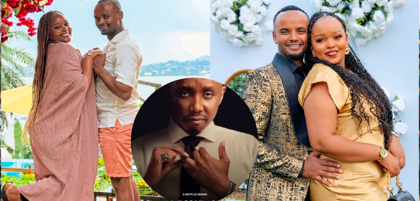 A photo collage of Kabi WaJesus and Milly WaJesus and an insert of The Polygamist Character Jonasi. PHOTO/ Milly WaJesus/ Sue IG