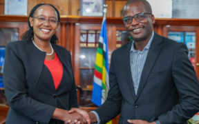 Bamburi Cement PLC Chief Executive Officer Geoffrey Ndugwa at the KEBS Head Office, where he held discussions with KEBS Managing Director Esther Ngari, on strengthening cooperation between the two institutions on matters construction materials. PHOTO/ File
