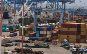 An aerial view of the port of Mombasa loading dock. PHOTO/ KPA