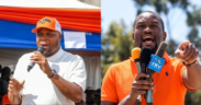 Jalang'o during a past event and Nairobi Senator Edwin Sifuna at previous political rally. PHOTO/ Jalango/NL