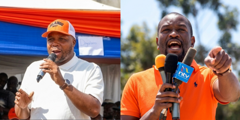 Jalang'o during a past event and Nairobi Senator Edwin Sifuna at previous political rally. PHOTO/ Jalango/NL