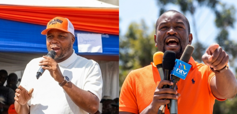 Jalang'o during a past event and Nairobi Senator Edwin Sifuna at previous political rally. PHOTO/ Jalango/NL