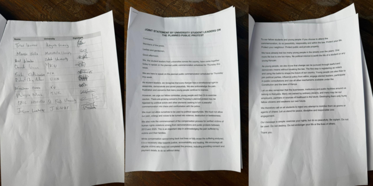 University Student Leaders Reject Attempts to Mobilize Them, Dismiss Gachagua’s Statements