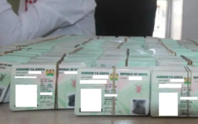 File image of national ID cards at a government office. PHOTO/ File