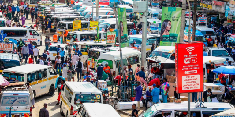 Matatus lining up in Nairobi's OTC area waiting for passengers to board. PHOTO/ File