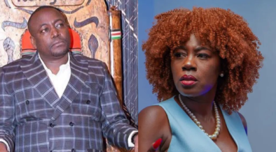 A collage of Akothee and Kanyari PHOTO/FB