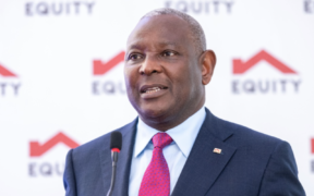Equity Group Managing Director and CEO James Mwangi during a past Equity Bank event in Kenya. PHOTO/ File