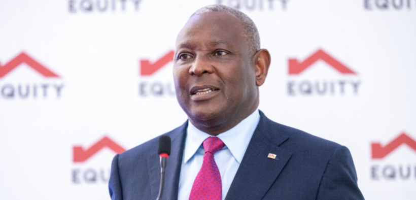 Equity Group Managing Director and CEO James Mwangi during a past Equity Bank event in Kenya. PHOTO/ File
