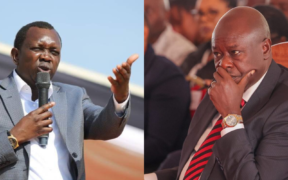 A photo collage of Kapseret MP Oscar Sudi and DCP Party leader Rigathi Gachagua. PHOTO/ File