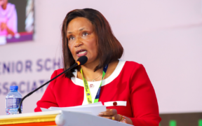 TSC Ag. CEO Evaleen Mitei leads directors and staff at the 49th KESSHA Conference in Mombasa on June 24, 2026, reinforcing a unified push to drive education reforms and strengthen quality learning nationwide. PHOTO/ TSC