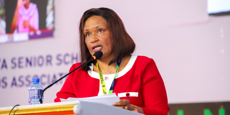 TSC Ag. CEO Evaleen Mitei leads directors and staff at the 49th KESSHA Conference in Mombasa on June 24, 2026, reinforcing a unified push to drive education reforms and strengthen quality learning nationwide. PHOTO/ TSC