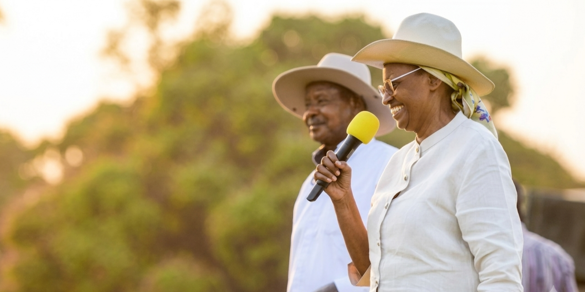 Janet Museveni and her husband President Yoweri Museveni during her 78th birthday celebration on June 24, 2026