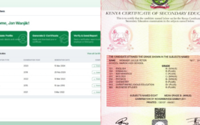 KNEC opens an online portal for KCSE certificates from 1994 to 2025. Candidates can access results using index number after paying KSh 1,300 fee.