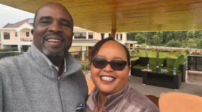 Kirinyaga Governor Anne Waiguru and her husband Kamotho Waiganjo in undisclosed location. PHOTO/ Waiguru FB