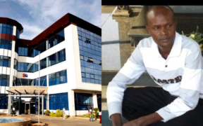 A photo collage of Standard Group headquarters in Nairobi and Standard's Nakuru Bureau Chief Alex Kiprotich. PHOTO/ File