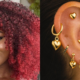 A collage of a young woman with hair dye and ear piercings PHOTO/COURTESY