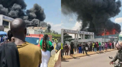 Fire Breaks Out at Wallstreet Business Park in Embakasi