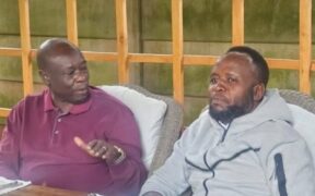 Former DP Rigathi Gachagua and Governor George Natembeya during a meeting in Nairobi on June 11, 2026. PHOTO/ Gachagua FB.