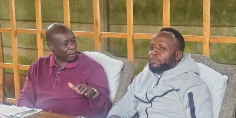 Former DP Rigathi Gachagua and Governor George Natembeya during a meeting in Nairobi on June 11, 2026. PHOTO/ Gachagua FB.