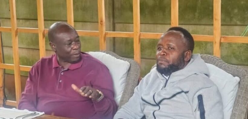 Former DP Rigathi Gachagua and Governor George Natembeya during a meeting in Nairobi on June 11, 2026. PHOTO/ Gachagua FB.