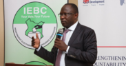 Erastus Ethekon speaking during a consultative meeting with the Ministry of Interior and National Administration on May 15, 2026. PHOTO/IEBC