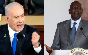 A photo collage of President William Ruto and Israeli Prime Minister Benjamin Netanyau. PHOTO/ PCS/ Prime Minister Israel X.