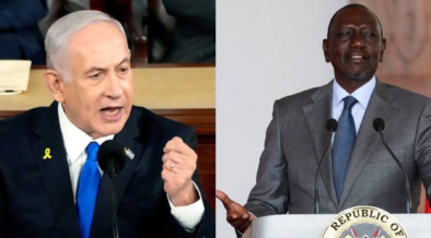 A photo collage of President William Ruto and Israeli Prime Minister Benjamin Netanyau. PHOTO/ PCS/ Prime Minister Israel X.