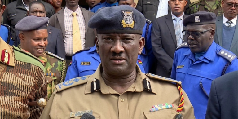 Photo of the Nairobi Police Commander Issa Mohamud speaking to the media on how criminals dismantle stolen phones before moving them through international networks for resale on July 29, 2026. PHOTO/ Screengrab