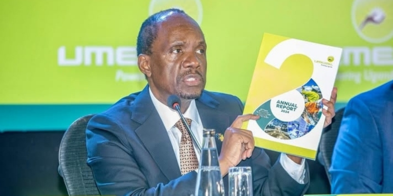 Photo of Patrick Bitature during the 13th Annual General Meeting of Umeme Limited held on July 18, 2025 in Kampala. PHOTO/ Umemeltd Instagram