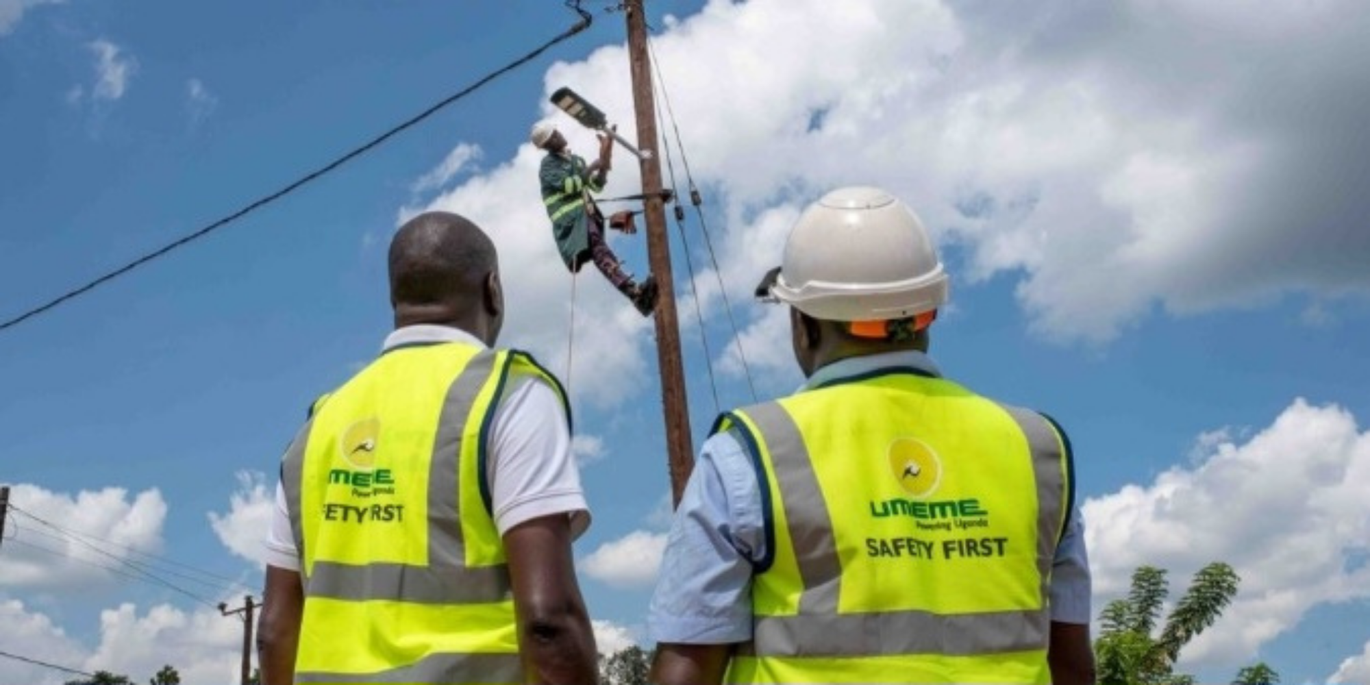 A photo of Umeme Limited technicians at work. PHOTO/ Umemeltd