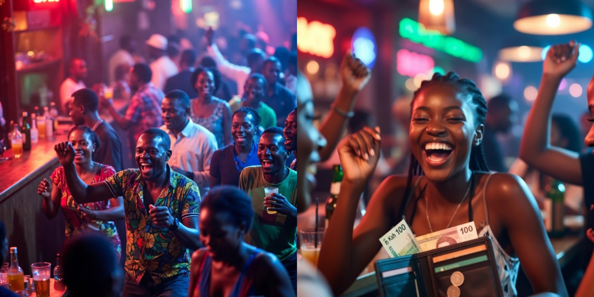 AI-generated photo depicting Nairobi's nightlife, Kenya. PHOTO/Grok