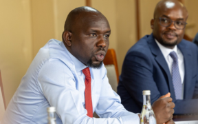 Ministry of Interior and National Administration CS Kipchumba Murkomen and PS Interior Raymond Omollo in a meeting today at Nairobi. PHOTO/ File