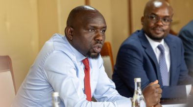 Ministry of Interior and National Administration CS Kipchumba Murkomen and PS Interior Raymond Omollo in a meeting today at Nairobi. PHOTO/ File