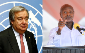 A collage of Yoweri Museveni and Antonio Guterres PHOTO/File