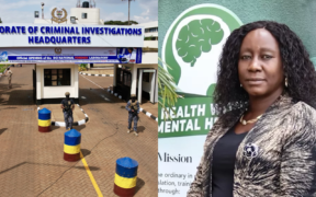 A photo collage of DCI headquarters and Dr. Victoria Nthunya Mutiso