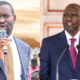 A photo collage of Ptesident William Ruto and Nairobi Senator Edwin Sifuna