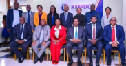 A photo showing Health CS Aden Duale and KMPDU board members . Photo/ File