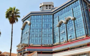 A photo showing Kenya Re building . Photo/ Kenya Re