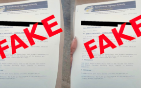 A photo showing the notice of KeNHA warning the public on fake employment contract letters. Photo/ KeNHA/ X