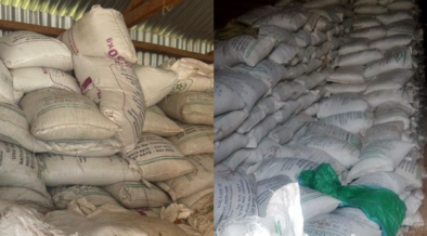 Bags of fertilizer recovered by DCI PHOTO/DCI