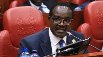 Education Cabinet Secretary Julius Migos Ogamba while appearing before the National Assembly's Public Investments Committee on Governance and Education (PIC-G&E) at Parliament Buildings on Wednesday July 15. PHOTO/ PoK