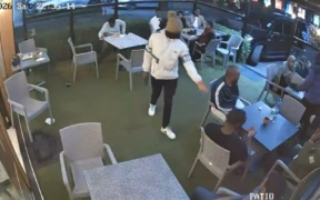 A photo of the CCTV footage of the robbery at Spring Valley Restaurant. Photo/ File