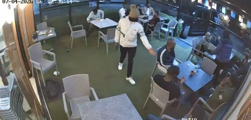 A photo of the CCTV footage of the robbery at Spring Valley Restaurant. Photo/ File