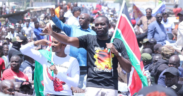 Edwin Sifuna and Babu Owino during a rally PHOTO/Nation