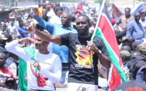 Edwin Sifuna and Babu Owino during a rally PHOTO/Nation