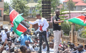 Edwin Sifuna and Babu Owino during a rally PHOTO/Nation