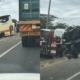 Grisly road accident featuring a Tahmeed Bus and several Lorrie’s along Mombasa Road.