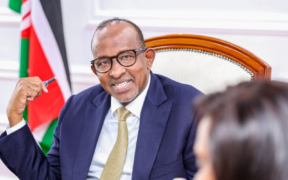 Health CS Aden Duale during a meeting with a delegation from PATH Kenya for an engagement on strengthening collaboration in support of our health priorities and accelerating the delivery of Universal Health Coverage (UHC) on July 23, 2026. PHOTO/ Duale X.